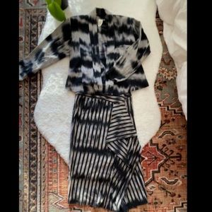 Issey Miyake 1985 runway skirt set